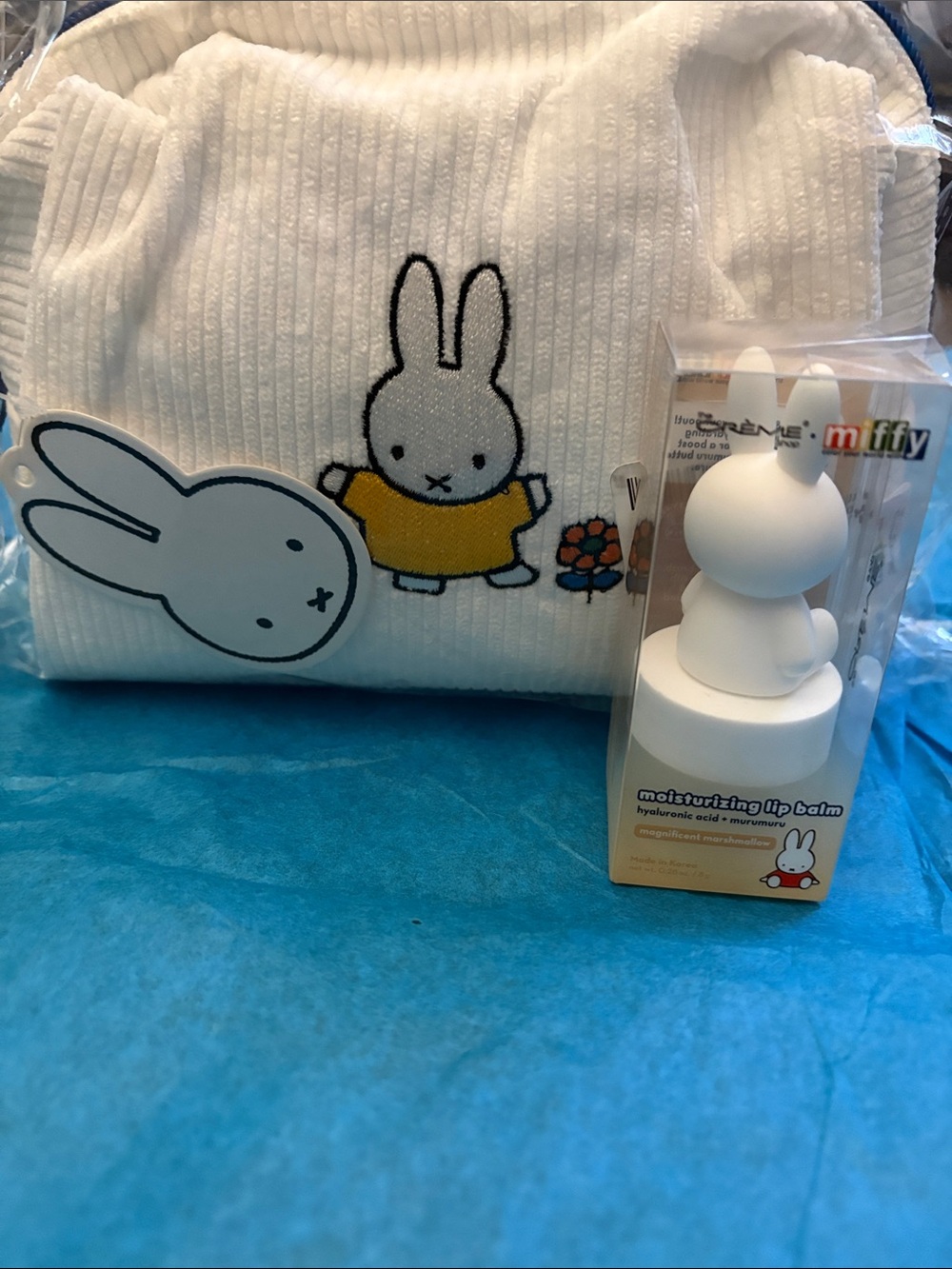 Miffy Crème Shop Travel Makeup Bag & Moisturizing Lip Balm 🐰